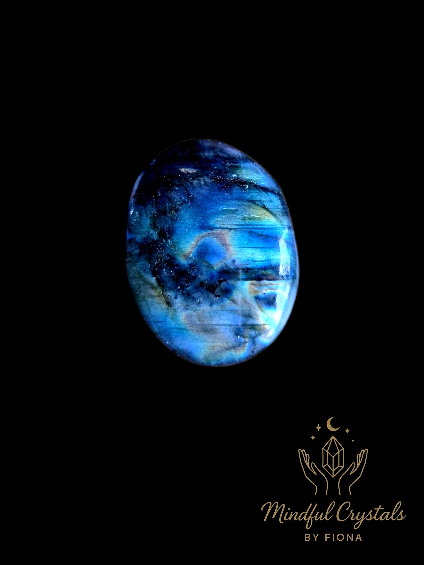 Labradorite palm stone