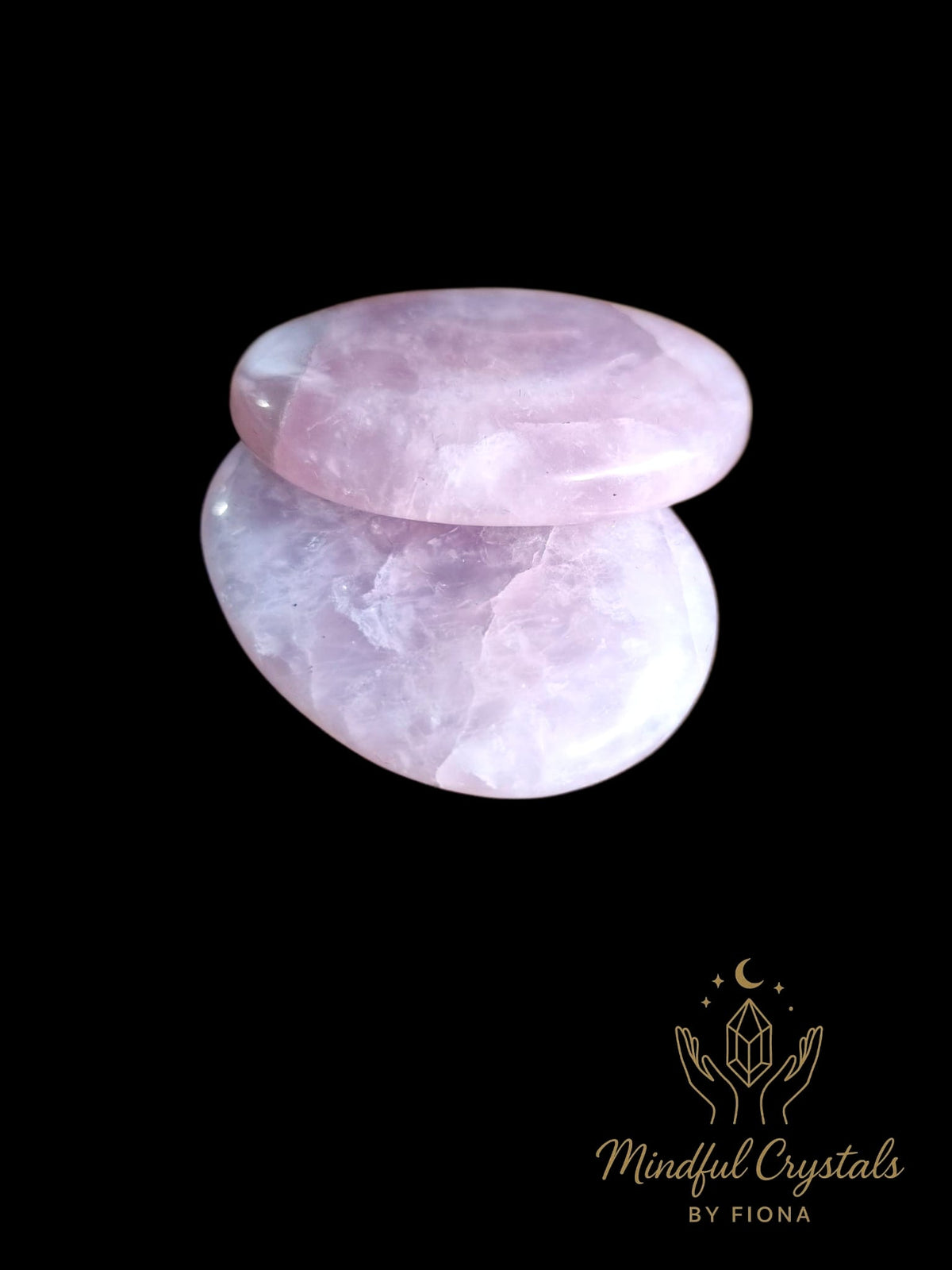 Rose Quartz Palm stone