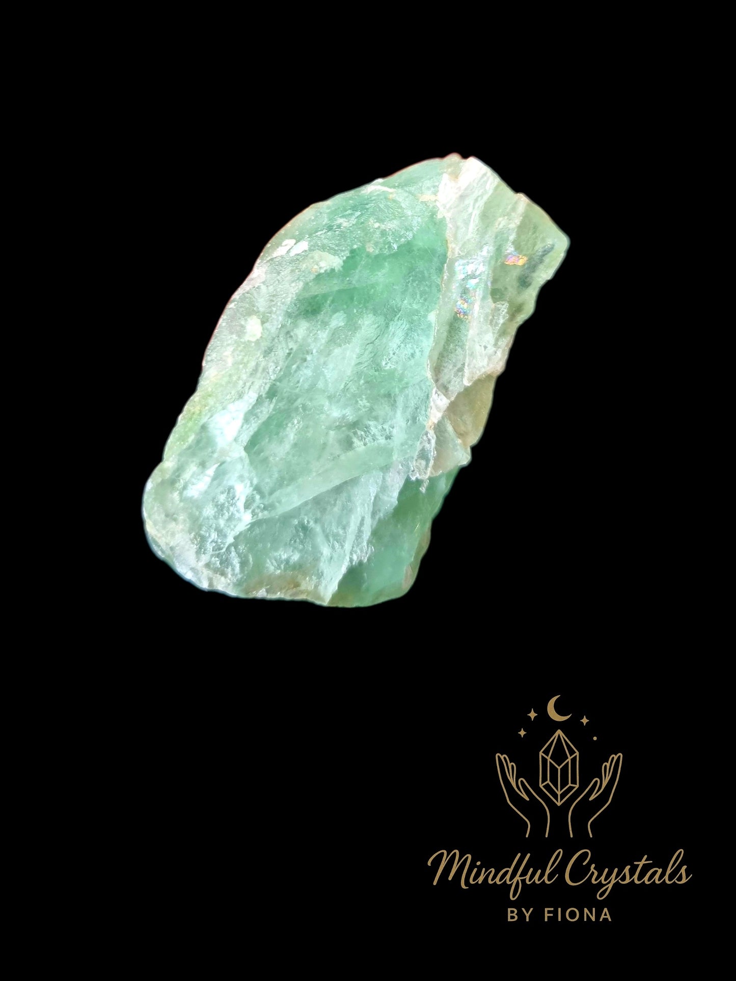Green Fluorite Crystal