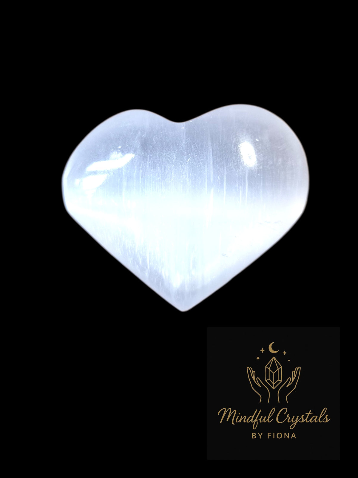 Selenite Crystal Heart