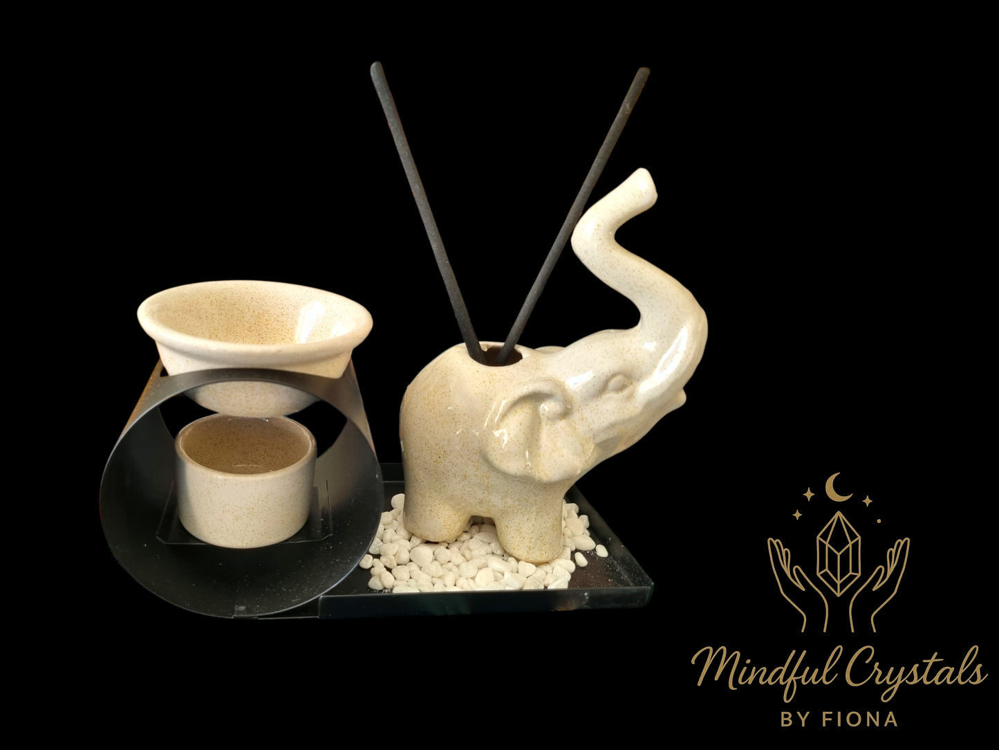 Elephant Incense Burner Set