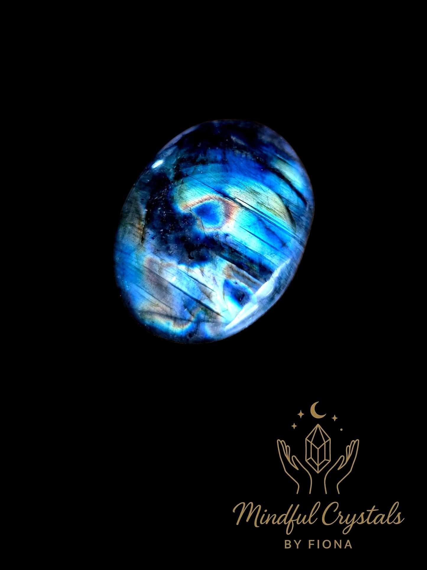 Labradorite palm stone