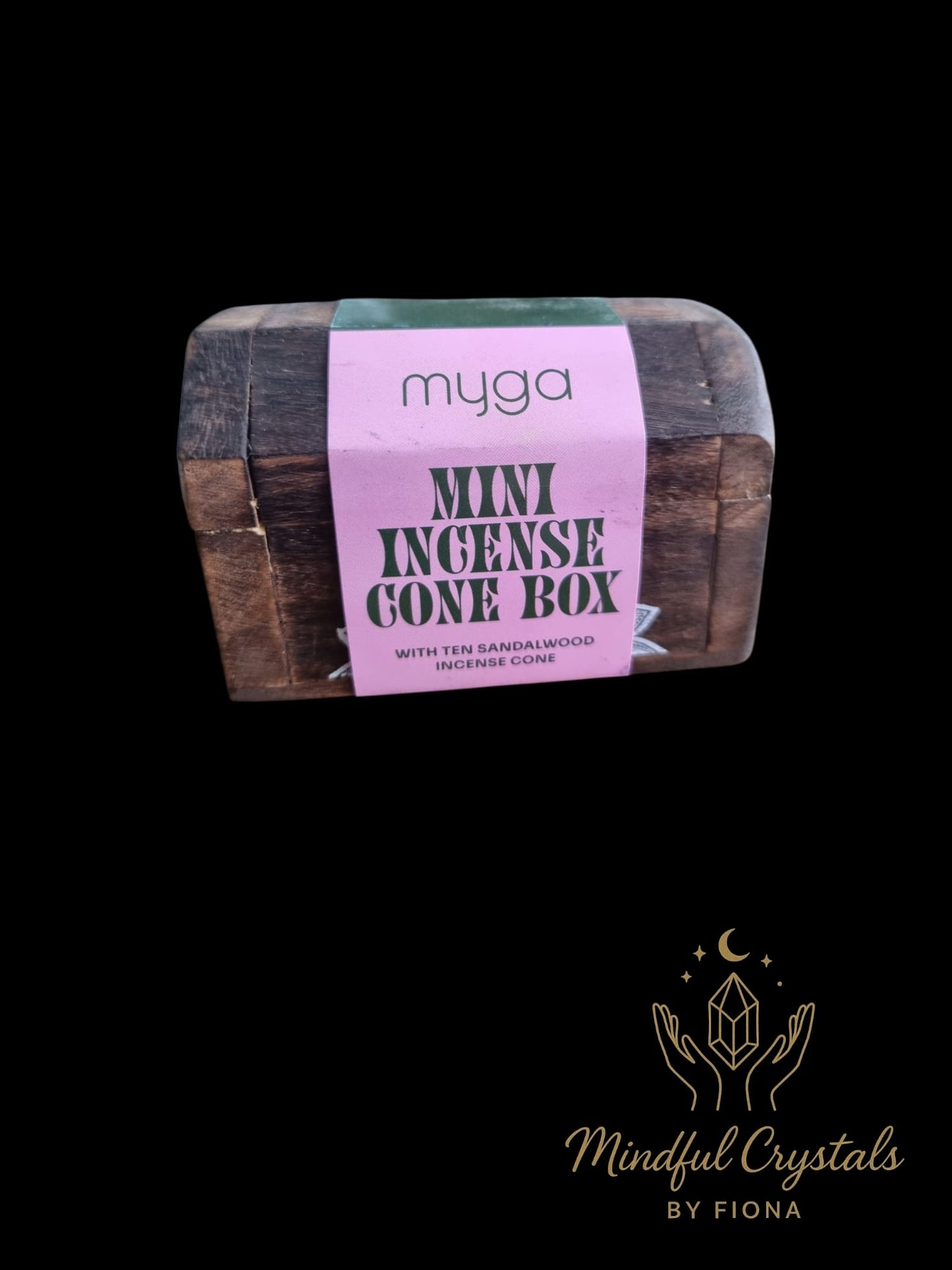 Wooden Box of 10 Incense Cones