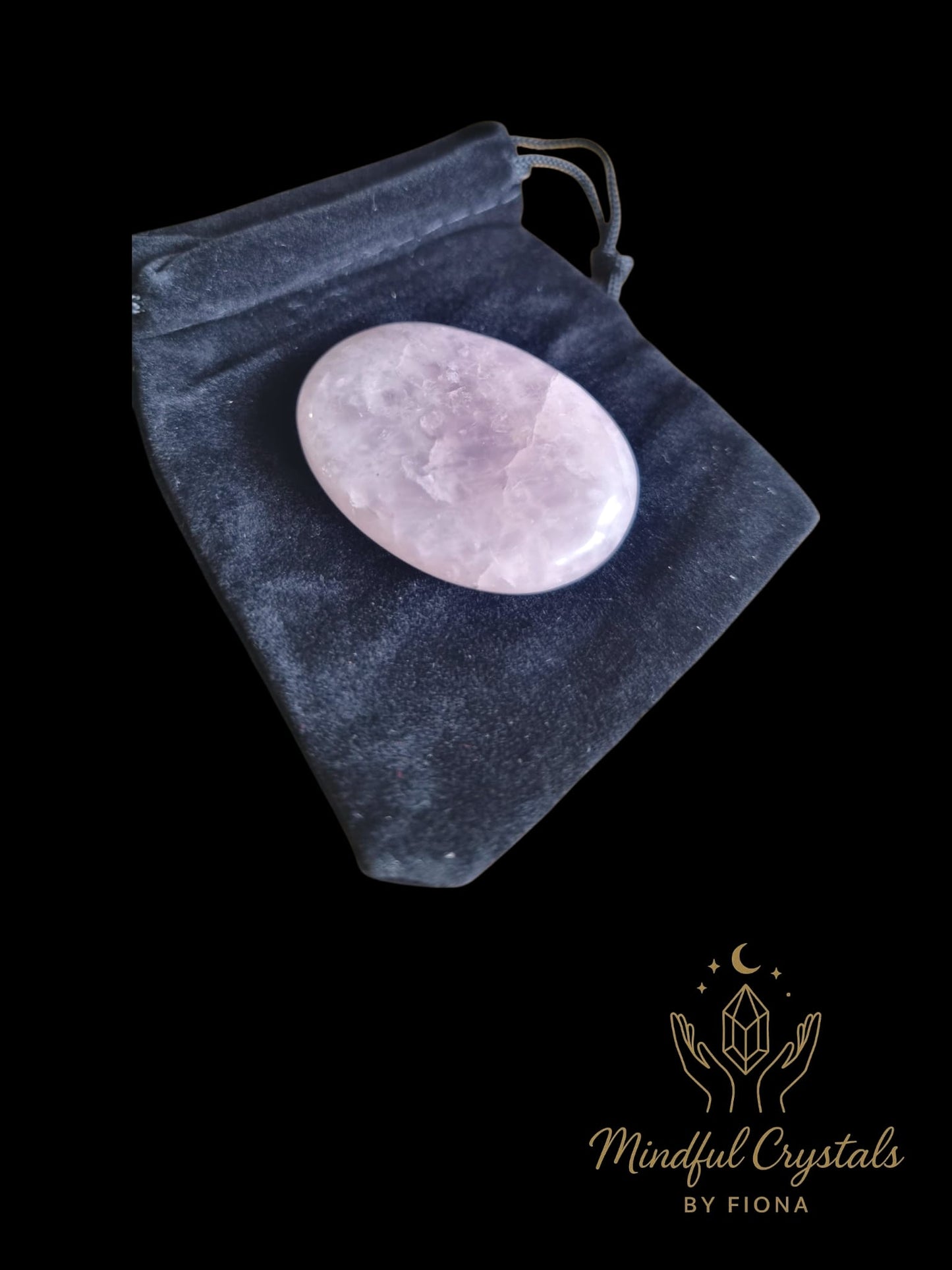 Rose Quartz thumb stone