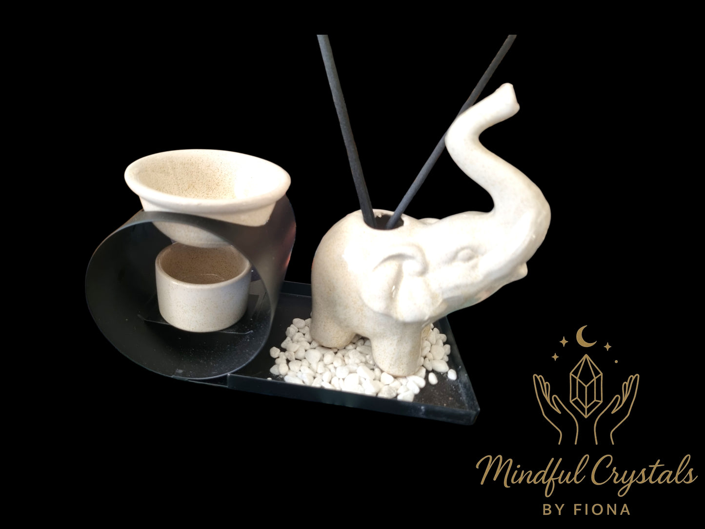 Elephant Incense Burner Set