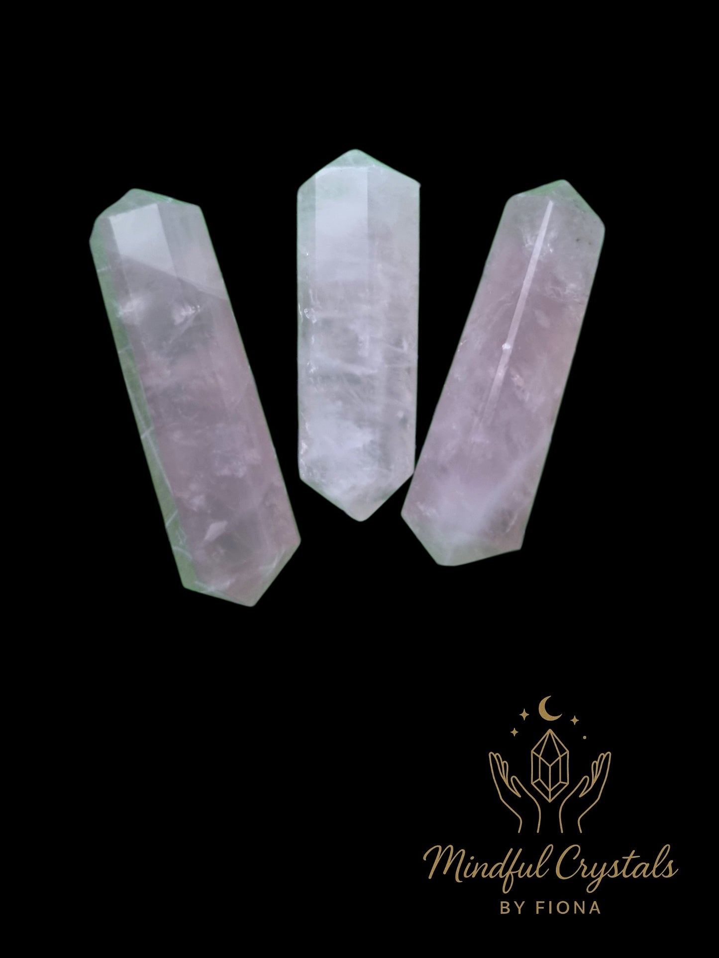 Rose Quartz Double Terminated Points