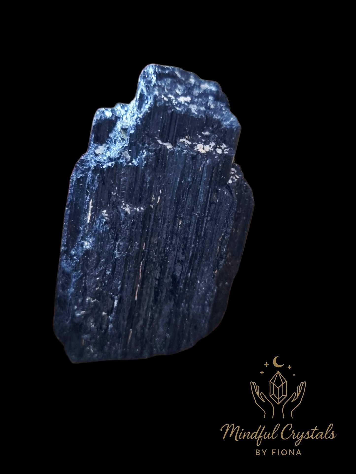 Black Tourmaline Point Crystal