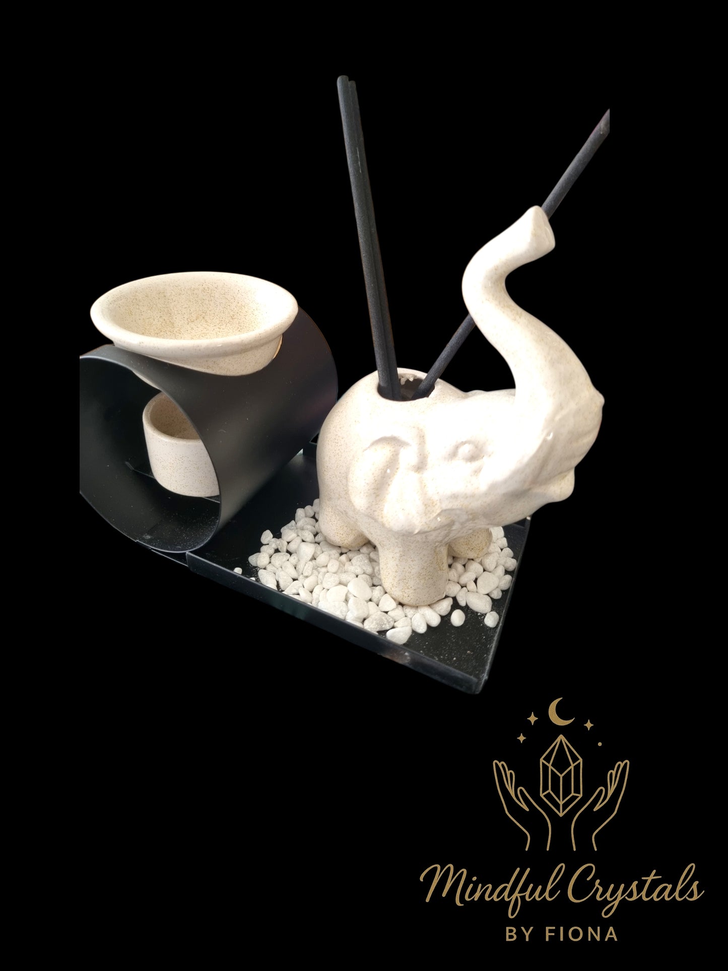 Elephant Incense Burner Set