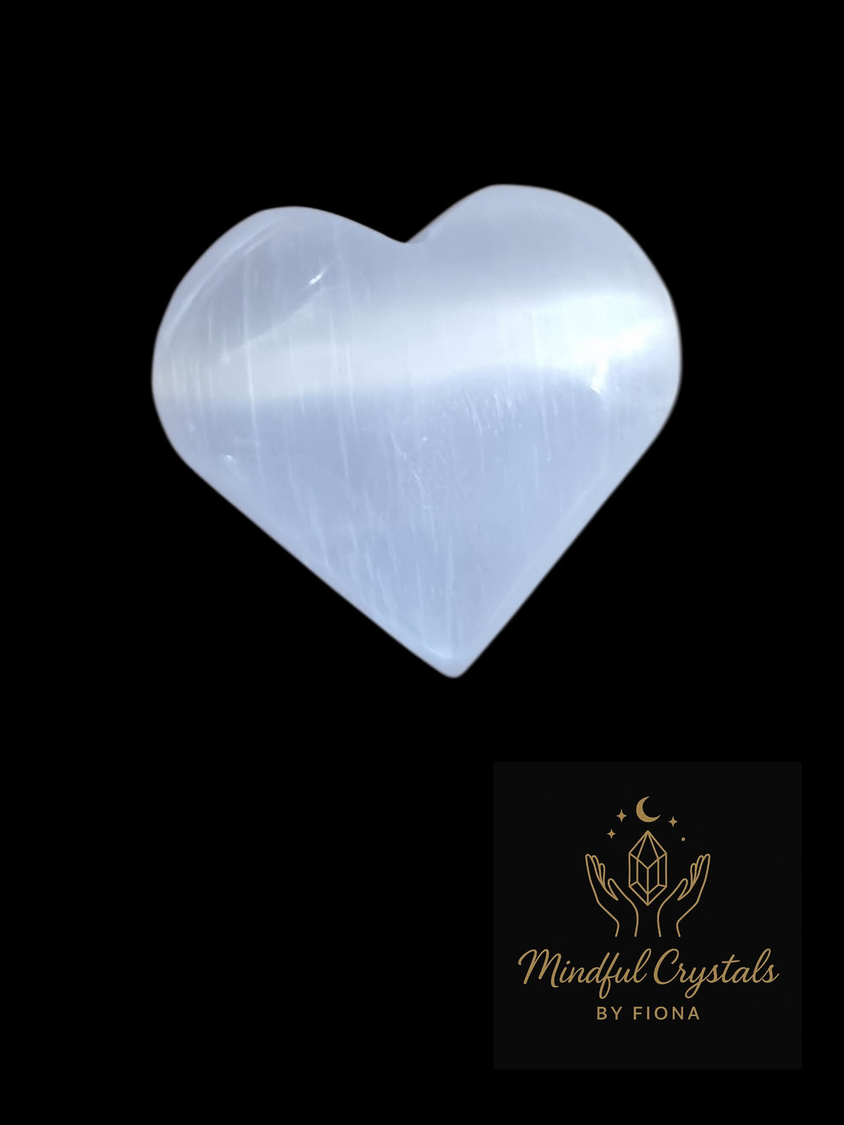 Selenite Crystal Heart